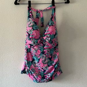 AMREN TANKINI, OYSTER BAY NAVY SHROOM WITH A VIEW